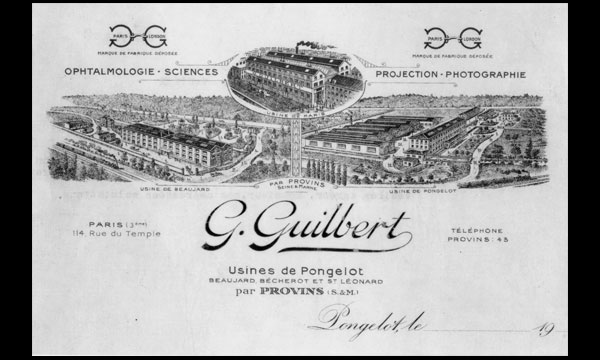 Atelier de surfaçage de verres minéraux à Pongelot, racheté en 1904 par Gaston Guilbert